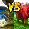 Strawberry elephant vs smurph cat?